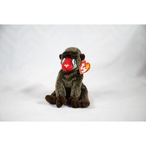 TY Beanie Babies limited edition May 18, 1999 Cheeks the Baboon Monkey plush toy